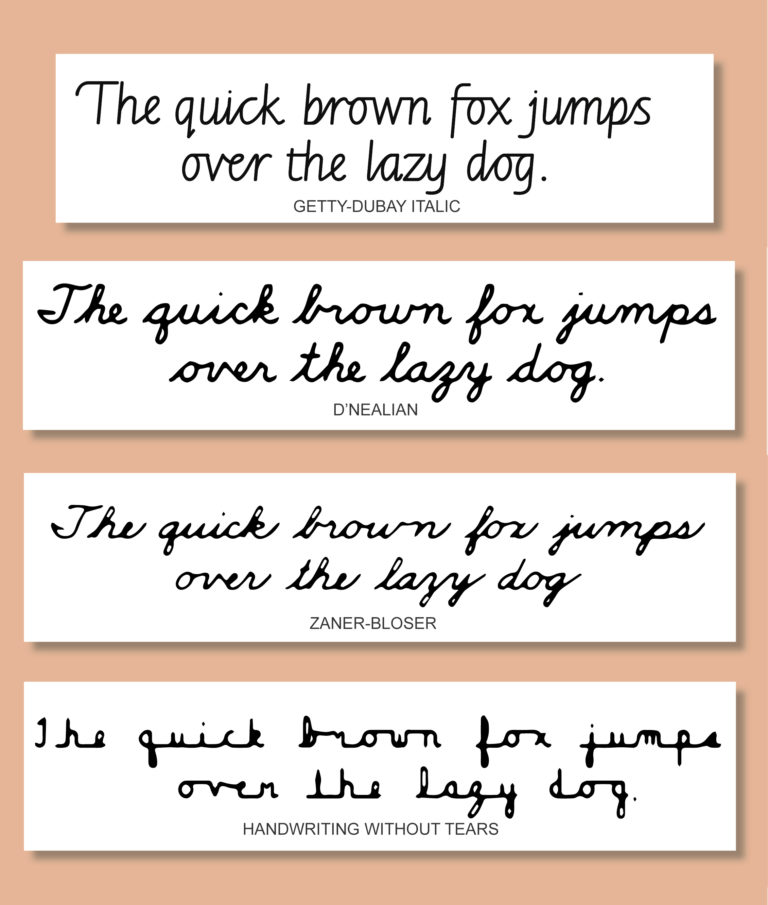 Style Comparison - Handwriting Success